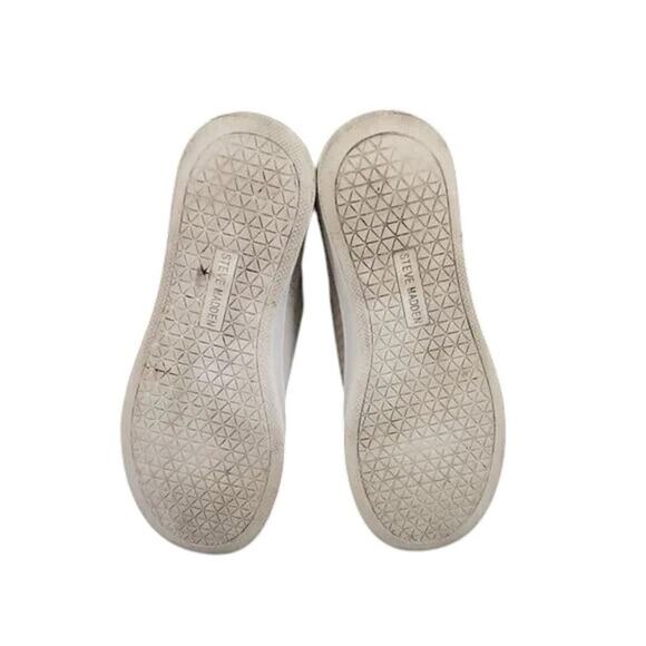 Steve Madden Shoes Womens 7 Sneakers Slip On Casual Fashion Knit White Platform - Picture 12 of 16